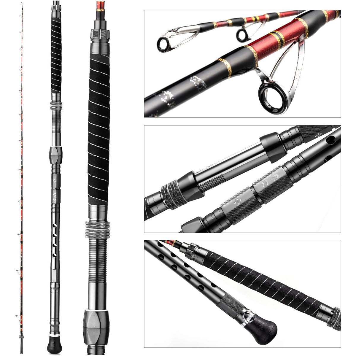 Battleships Total thread winding No. 220-80~150 Shiny B&R Egret Horse mackerel Red sea bream Grunt Warasa/Striped horse mackerel/Big sea bream/Blue fish Special Solid glass Loaded boat rod Battleships