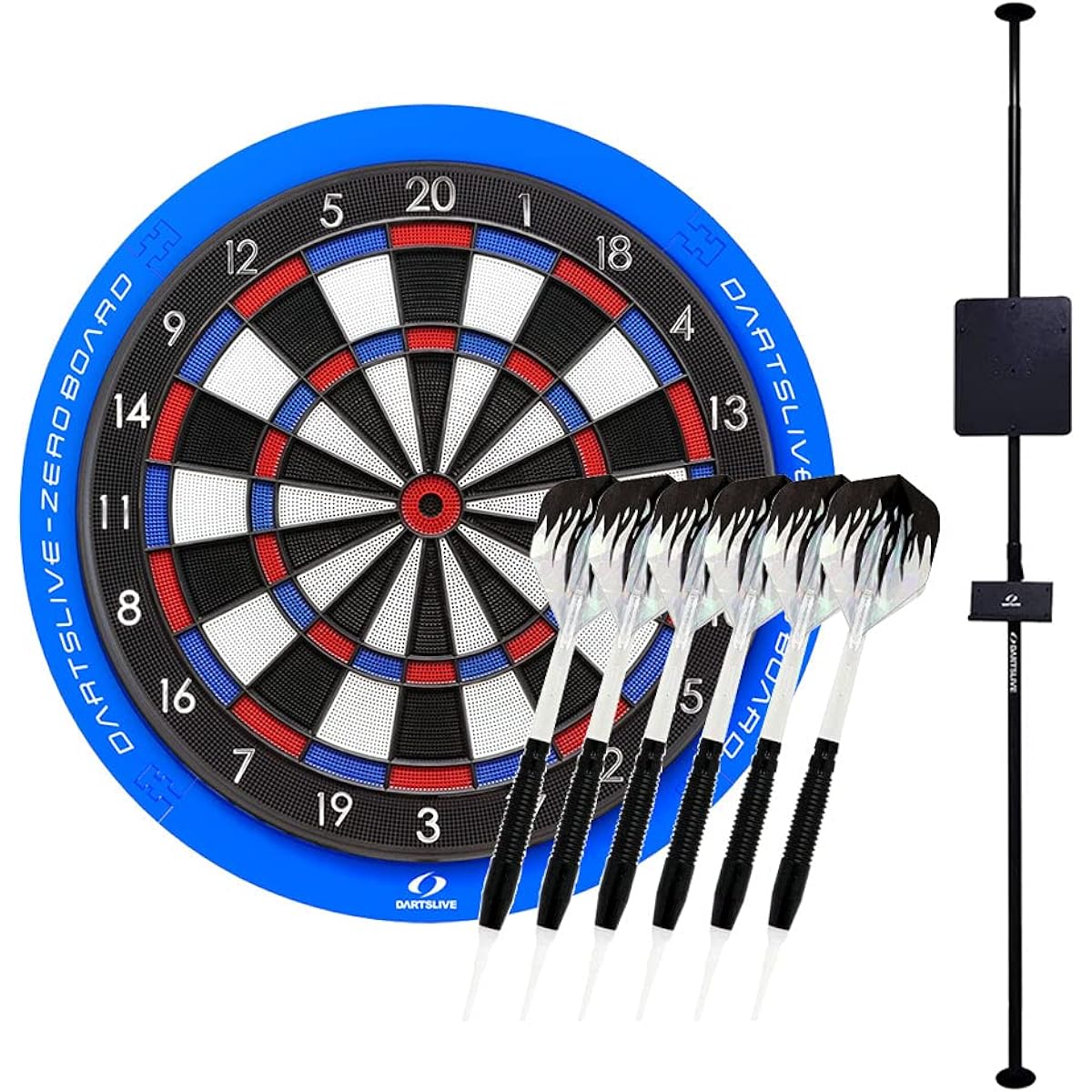 DARTSLIVE-ZERO BOARD & DARTSLIVE Pole Stand Brass Dart Set