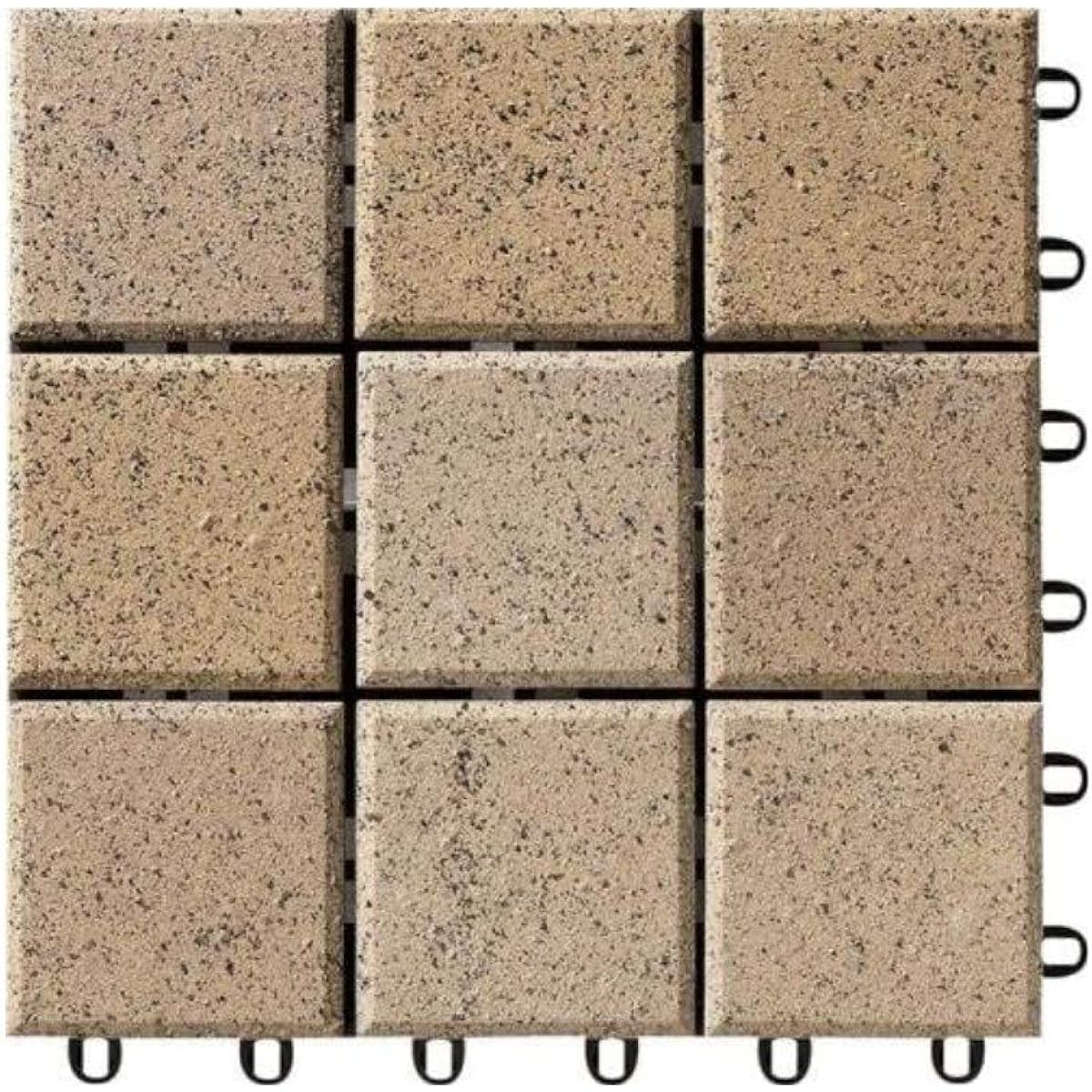 TOTO Outdoor Joint Tile Bersea MT Series 10 Piece Set Sesame Camel AP10MT02UFJ (MT0210) Sprinkling Water + Water Retention Function Type