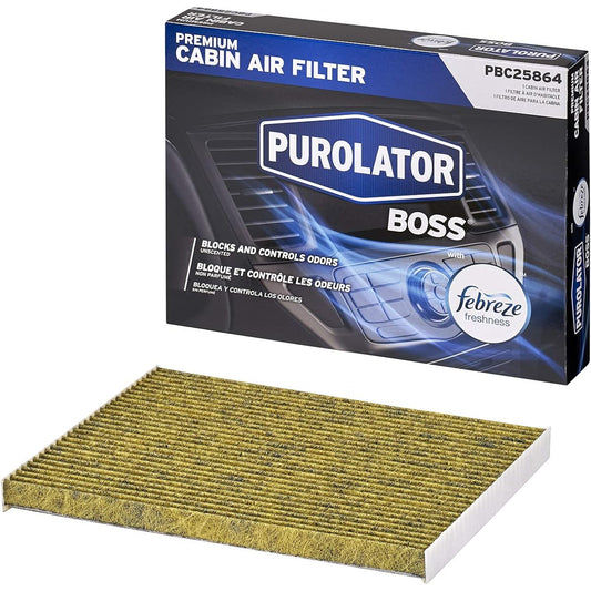 PUROLATOR PBC25864 PUROLATORBOSS Premium Cabin Air Filters Fabreies with Freshness