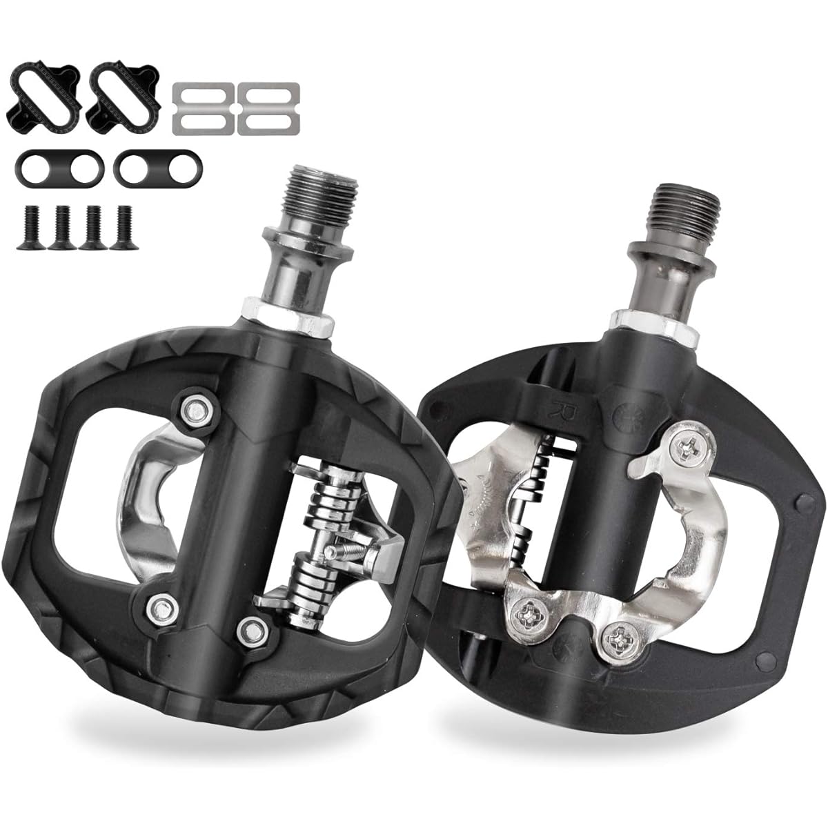 GORIX Bicycle Pedal, Single Side Flat Pedal, Binding Pedal, Cleat Included GX-PM811