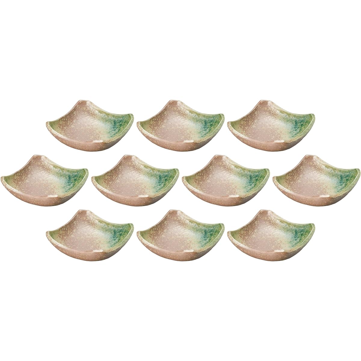 Set of 10 Minamihenoribe square 6.5 pots [13.5×13.5×4.5cm] | Square pots