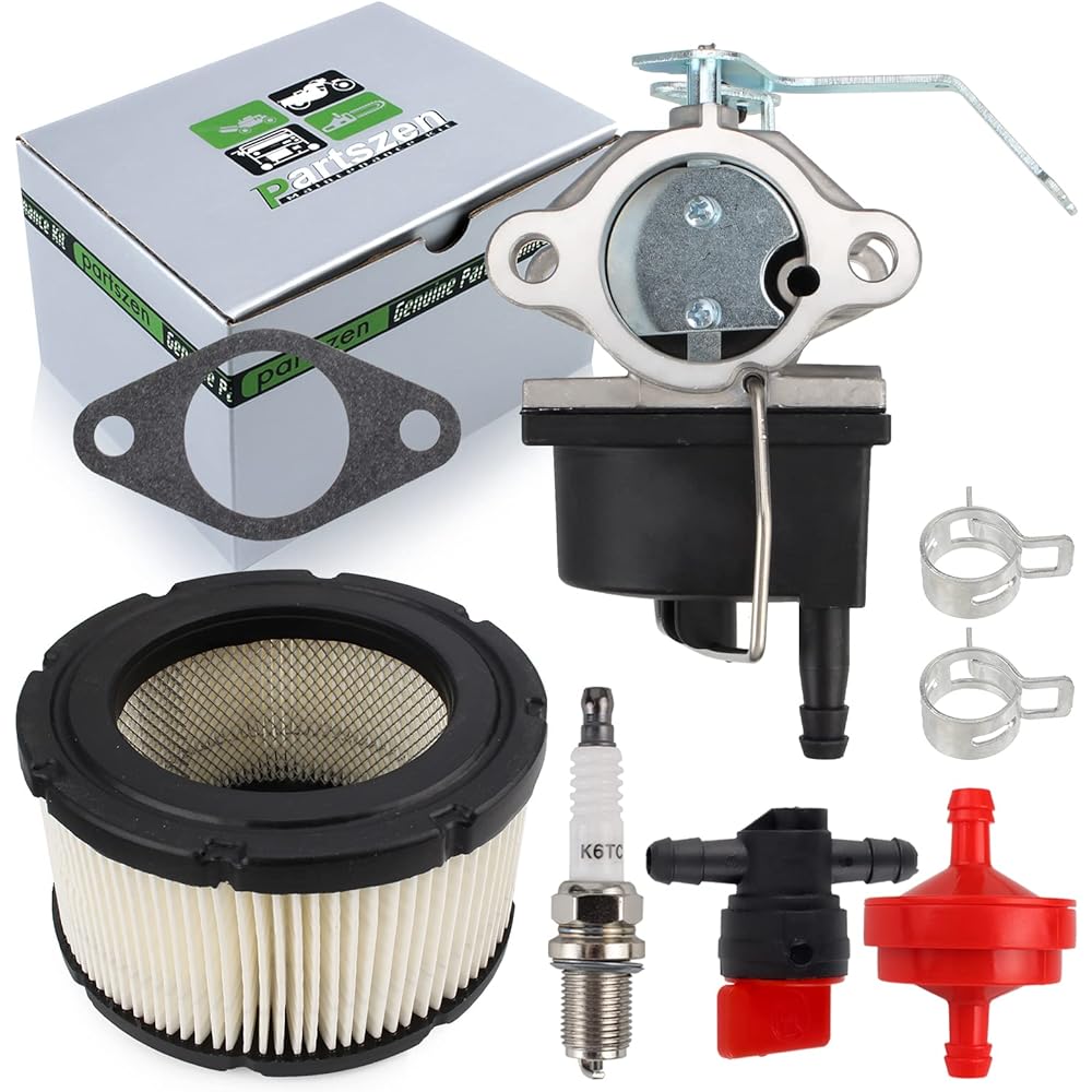 PARTSZEN Cabretor TECUMSEH OH318 OHM90 OHM110 engine replacement TECUMSEH 640353 640289 640328 640329 37452 With air filter with spark plug