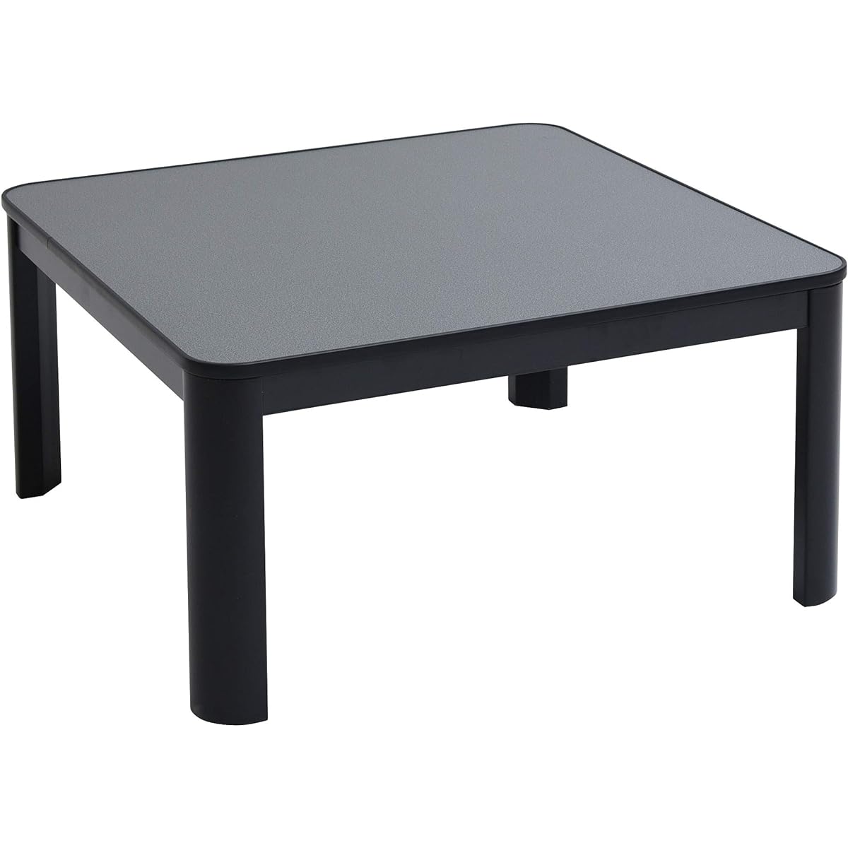 [Yamazen] Casual Kotatsu Table 75cm Square for Single Living Flat Heater Carbon Heater with Handheld Electronic Controller Black ESK-MDN758