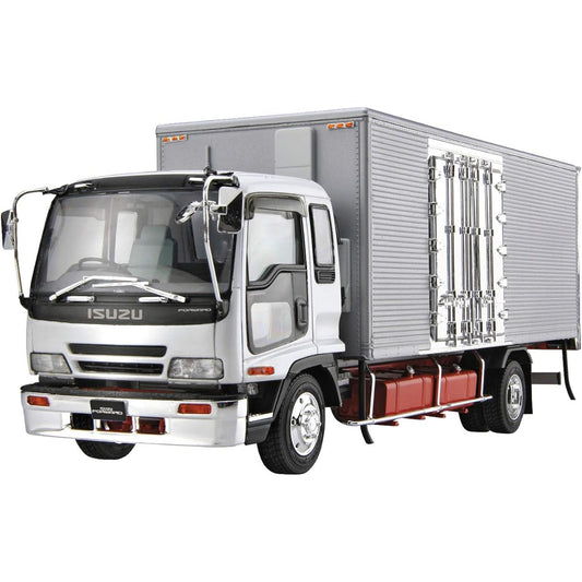 Aoshima Bunka Kyozaisha 1/32 Heavy Freight Series No.5 Isuzu Forward Hyster Refrigerated Car Plastic Model
