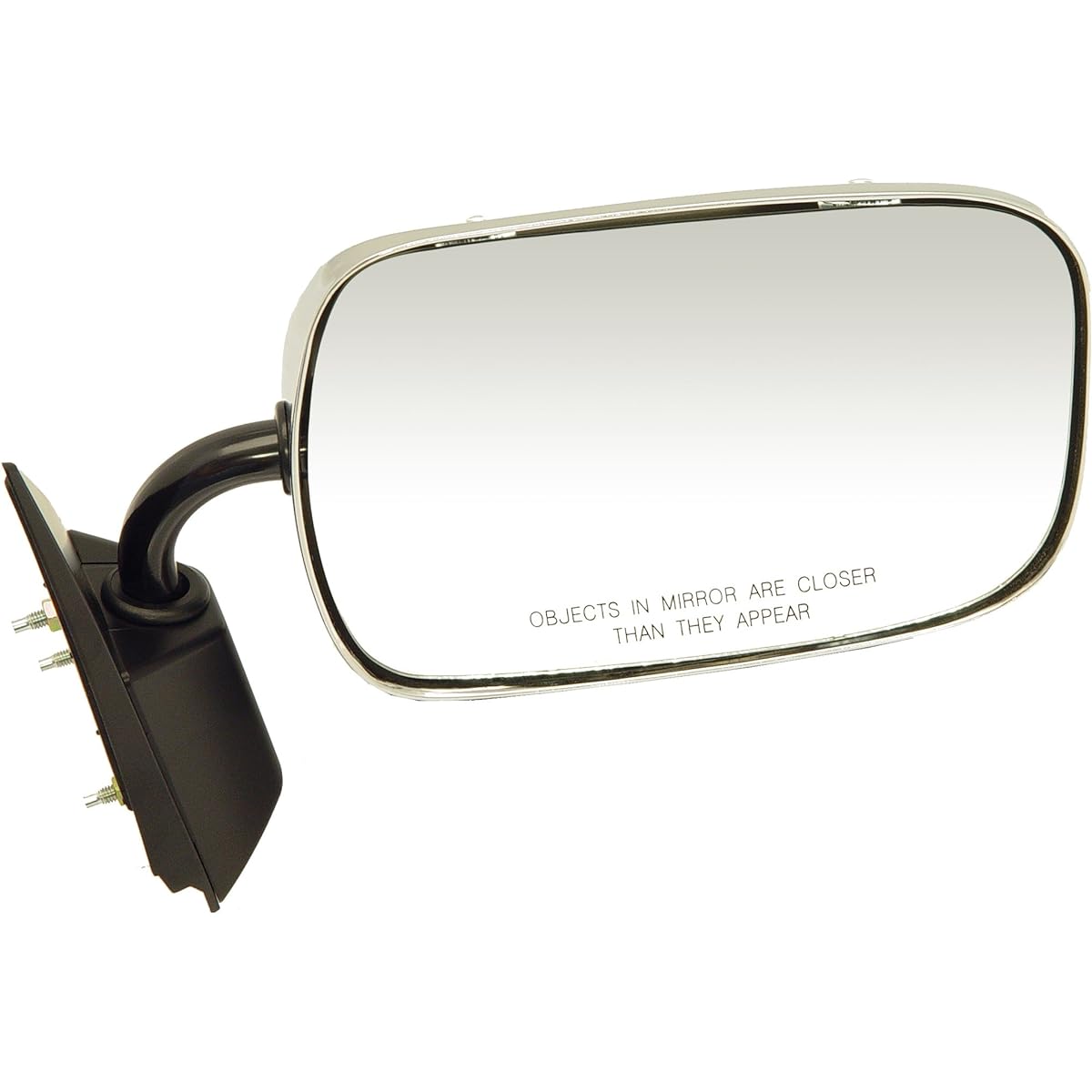 DORMAN 955-188 The passenger side side manual door mirror -Folding Chevrolet/GMC compatible Black and Chrome