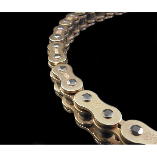 EK Chain 530 ZVX3 NX Ring Chain - 150 Links - Gold, Chain Usage: Street, Chain Length: 150, Chain Type: 530, Color: Gold EK 530ZVX3 X 150 GLD.