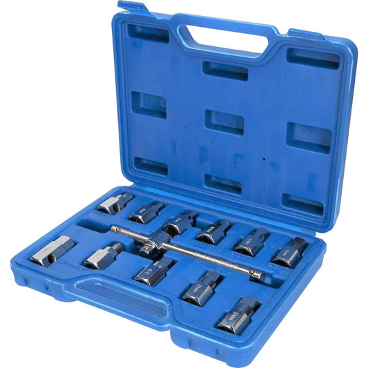 KS Tools Oil Drain Sump Plug Key Socket Set 12 Pieces BT711150