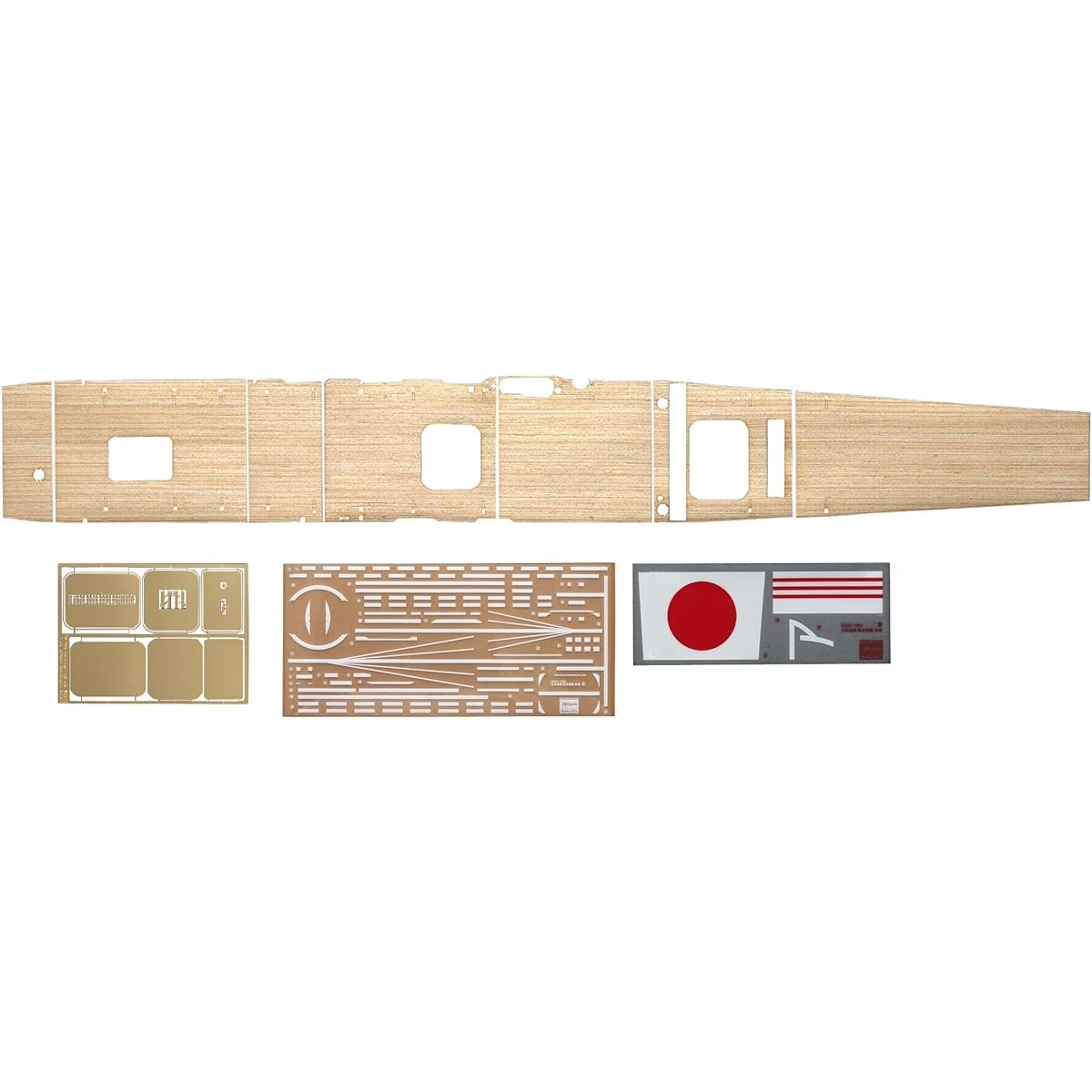 Hasegawa 1/350 Japanese Navy Aircraft Carrier Akagi Wooden Deck Plastic Model Parts QG25