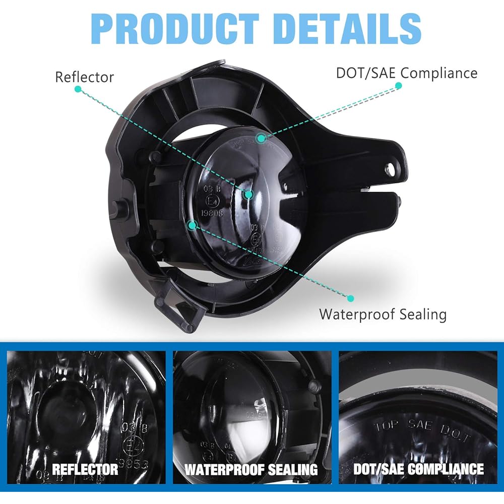 Autowiki fog lamp 2005-2009 Nissan Frontier (with painting bumper)/ 2005-2012 Nissan passfinder (with paint bumper) 2 pieces with smoke lens