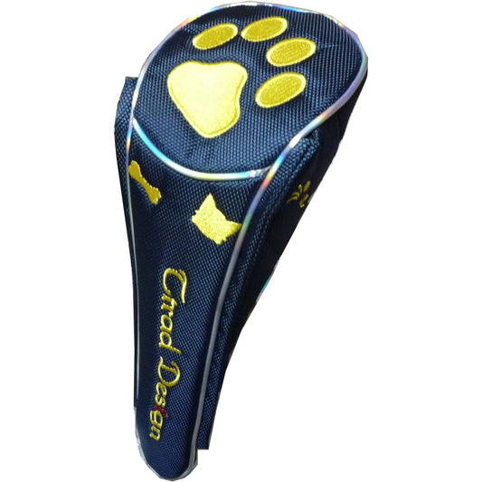 Golf Head Cover for Driver Paw Magnet Type (Navy, for Driver)