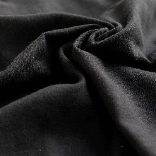 Nippon Chuko Double Gauze Plain W Gauze Fabric Black Width approx. 110cm x 5m Cut KF850WG-18-5M Fabric Plain Fabric Double Gauze