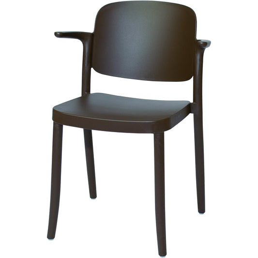 Collection Living Italy Celantra Co. COLOS/PIAZZA2 [Piazza 2] Brown Outdoor Usable Stylish Chair Stackable Terrace Cafe Design Chair