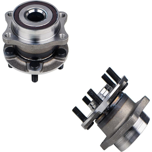 KUSATEC 512401 Rear Wheel Bearing and Hub Assembly 2pcs Compatible with Scion FR-S, Subaru BRZ, Subaru Forester Legacy Outback WRX, 5 Lug