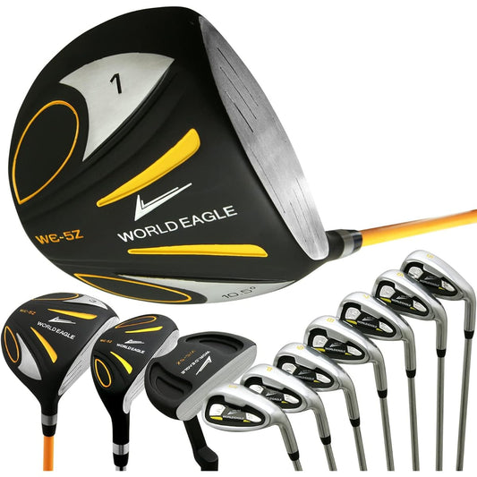 WORLD EAGLE 5Z-Black Club Set 11 Pieces Bag: Not Included Beginner