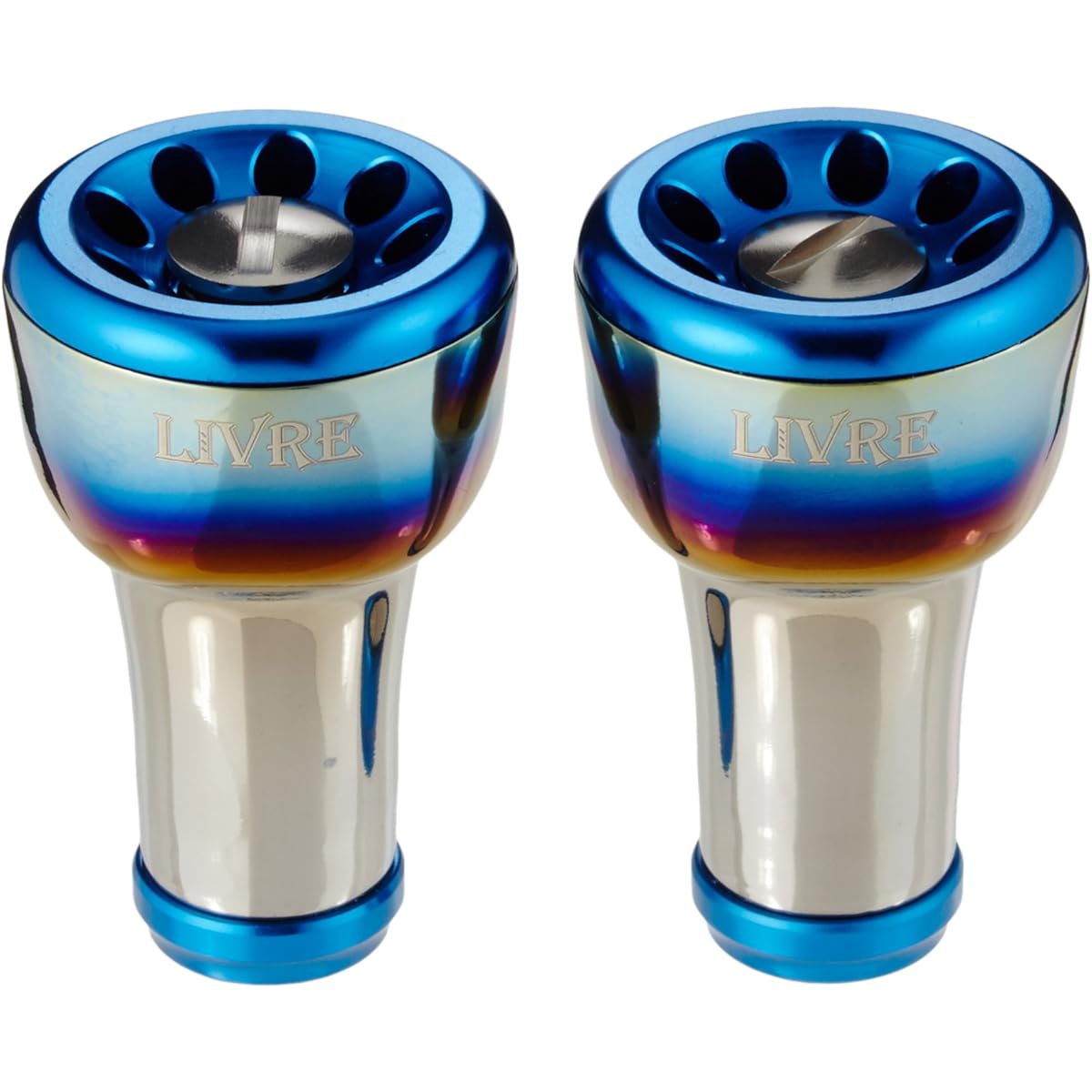 LIVRE Reel Knob (Fortissimo) 2 pieces (Fire + Blue C)