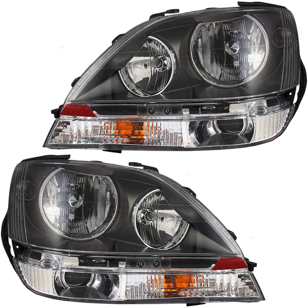 Compatible with BROCK replacement driver and halogen headlights for passenger seats RX300 8115048031 8111048031