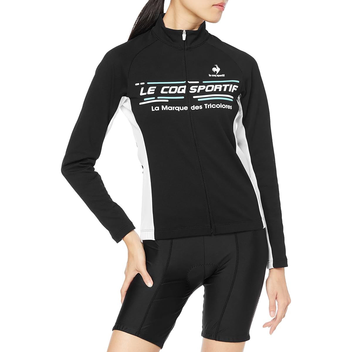 [Le Coq Sportif] Women's Long Sleeve Shirt, Cycling, Windproof, Heat Retention, Stretch