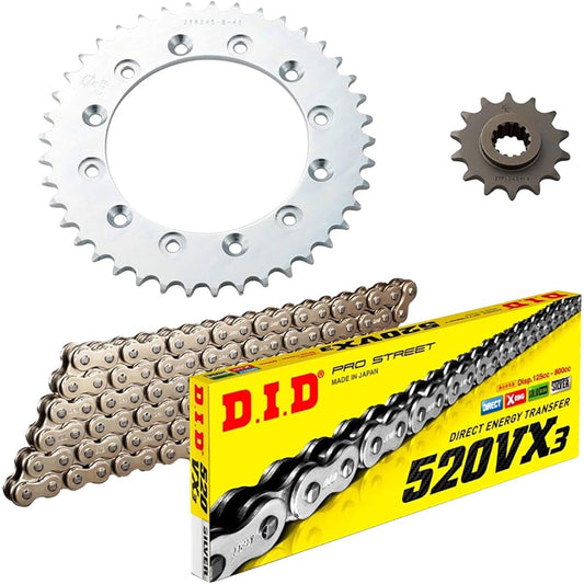 D.I.D (Daido Kogyo) F/R sprocket 3-point replacement kit DH-06S HONDA VTR250 98-13