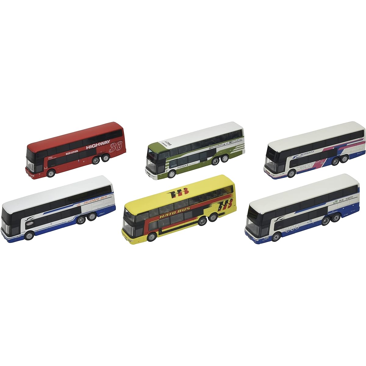 The Bus Collection Bus Collection Mitsubishi Fuso Aero King Collection II 6 pieces BOX Diorama Supplies 319986