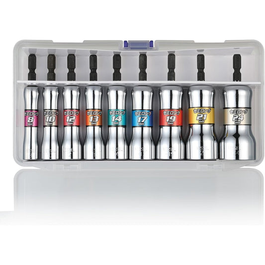 VESSEL SL209PS Hard Forged Semi-Long Socket 9 Piece Set