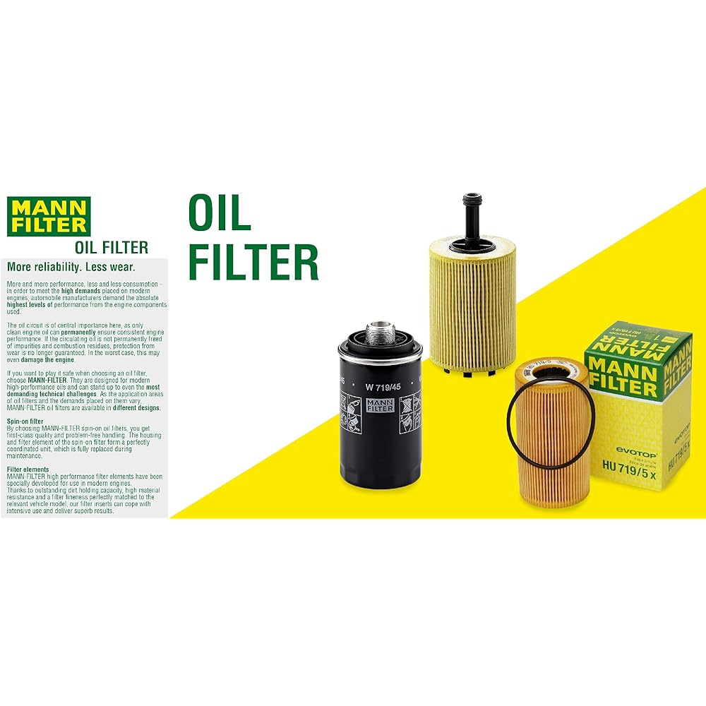 MANN engine oil filter 4 pieces AUDI VW Jetta Passat Tiguan 2.0L Turbo