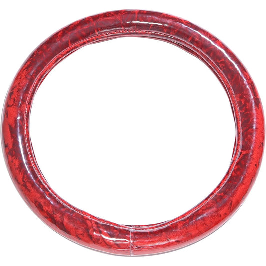 Yabi Extra Thick Steering Wheel Cover Chinchilla Size: 2HS (17.7 - 18.1 inches (45 - 46 cm) Red MHC-CC-2HSRE