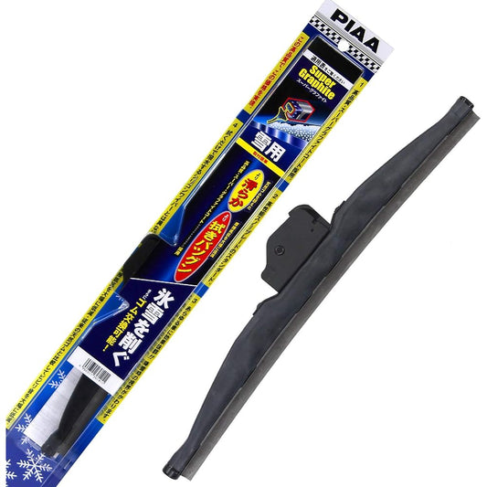 PIAA Wiper Blade for Snow 340mm Super Graphite Snow Graphite Coated Rubber 1 Piece Part Number 3KT Rear Resin Wiper Only WG34KWT WG34KWT