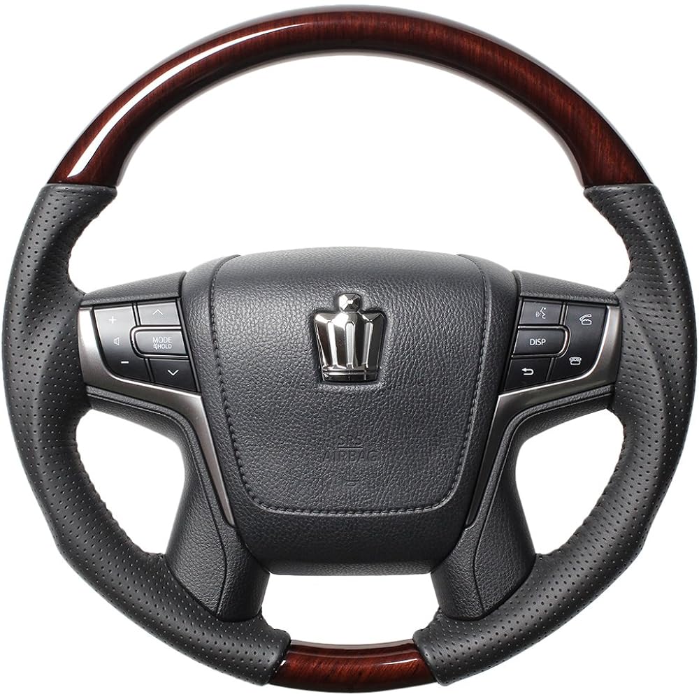 REAL Steering [210 Crown] Original Series Brown Wood H30-BRW-BK-CRW