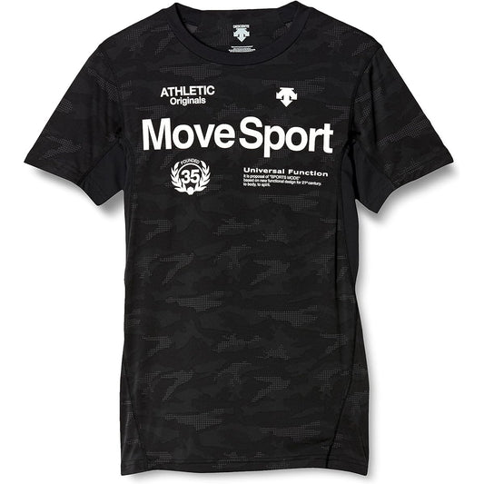 [DESCENTE] T-Shirt, Short Sleeve Shirt, Sweat Absorbent, Quick Drying, Stretch, UV Protection, UPF50+ MOVESPORT, Training, Running