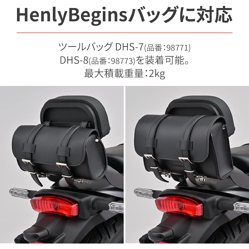 Daytona Motorcycle Backrest Eliminator/SE(24) Exclusive for Tandem Riders Tool Bag Can Be Installed Backrest Kit 38522