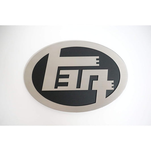 Car Emblem Premium Stainless Steel Toyota Katakana Emblem Matte Black Katakana Toyota