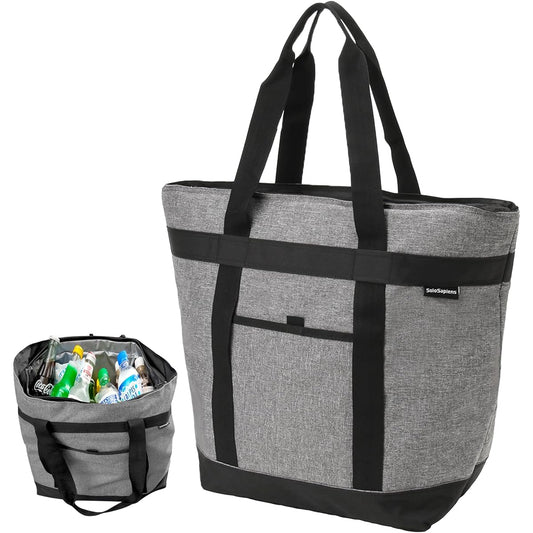 Solo Sapiens Insulated Bag, Cooler Bag, Large Capacity, The Strongest Insulated Bag, Keeps You Cold! Durable and Large Capacity Solo Sapiens HiePo Cooler Box Soft Soft Cooler Lunch Box Cold Insulation Bag Eco Bag Outdoor 30L