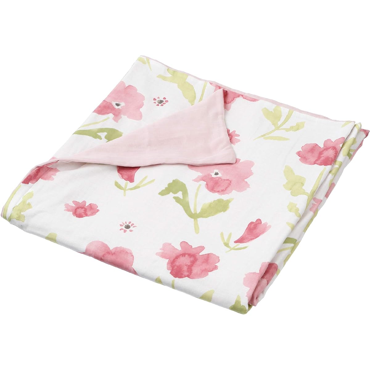Nishikawa Mee 3 Step Cover Replacement, Easy, Time-saving and Stress-free Duvet Cover, Single, Pink, Fully Open Zippers on Both Sides, Snap Closure, Snap Closure, 100% Smooth Cotton, Soft Double Layer
