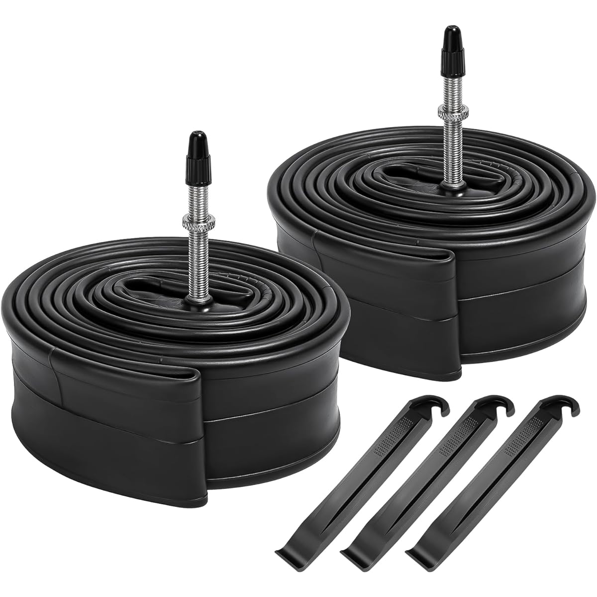 2pcs, 700X35/43C Bicycle Tube Wall Thick, 700x35C Tube Wall Thick, 700x38C Tube Sturdy, 700 40C Tube, Presta Valve 48mm, 700X35C 700X38C 700X40C 700X42C 700X43C Road Bike Tube/Electric Assist Bicycle Tube, 700C Tube, Tube 700 35C, tube 700 38C, tube 700x