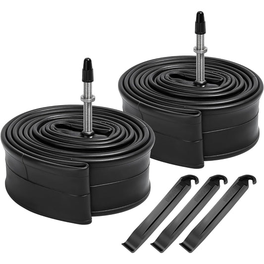 2pcs, 700X35/43C Bicycle Tube Wall Thick, 700x35C Tube Wall Thick, 700x38C Tube Sturdy, 700 40C Tube, Presta Valve 48mm, 700X35C 700X38C 700X40C 700X42C 700X43C Road Bike Tube/Electric Assist Bicycle Tube, 700C Tube, Tube 700 35C, tube 700 38C, tube 700x
