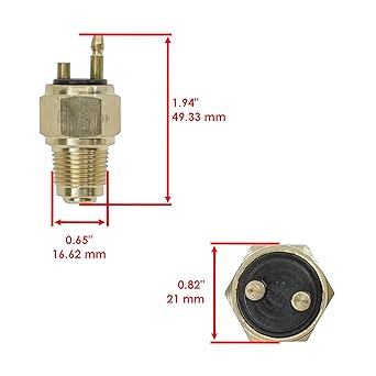 Caltric fan heat sensor switch Polaris Trail Boss 350L 350-L2X4 4X4 4X4 1990-1993