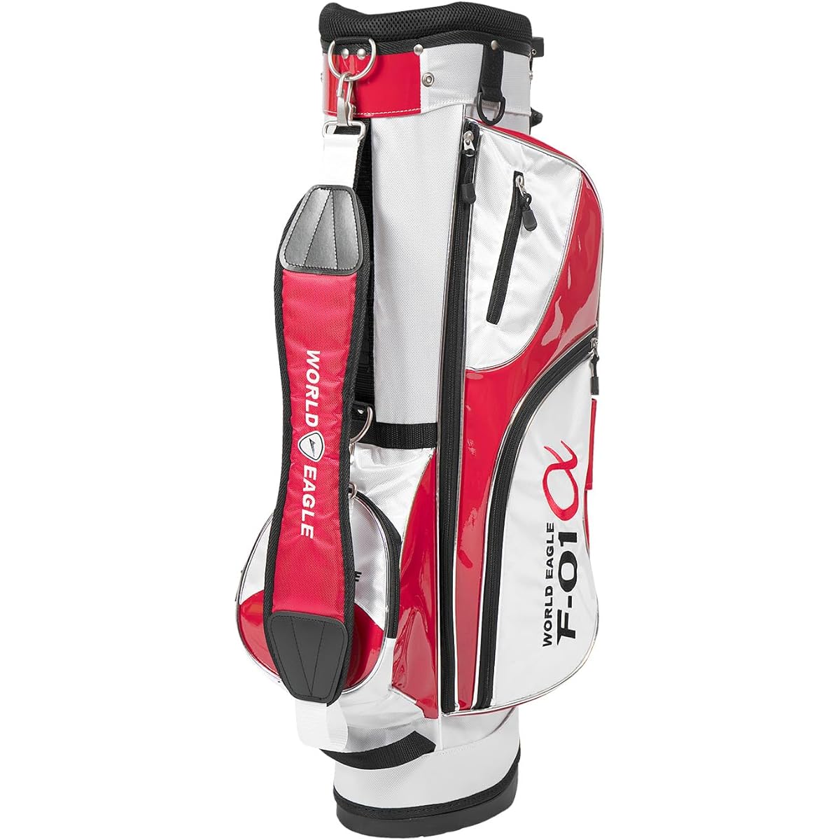 World Eagle F-01α Men's Stand Bag White Red WE-J-F-BG-WH