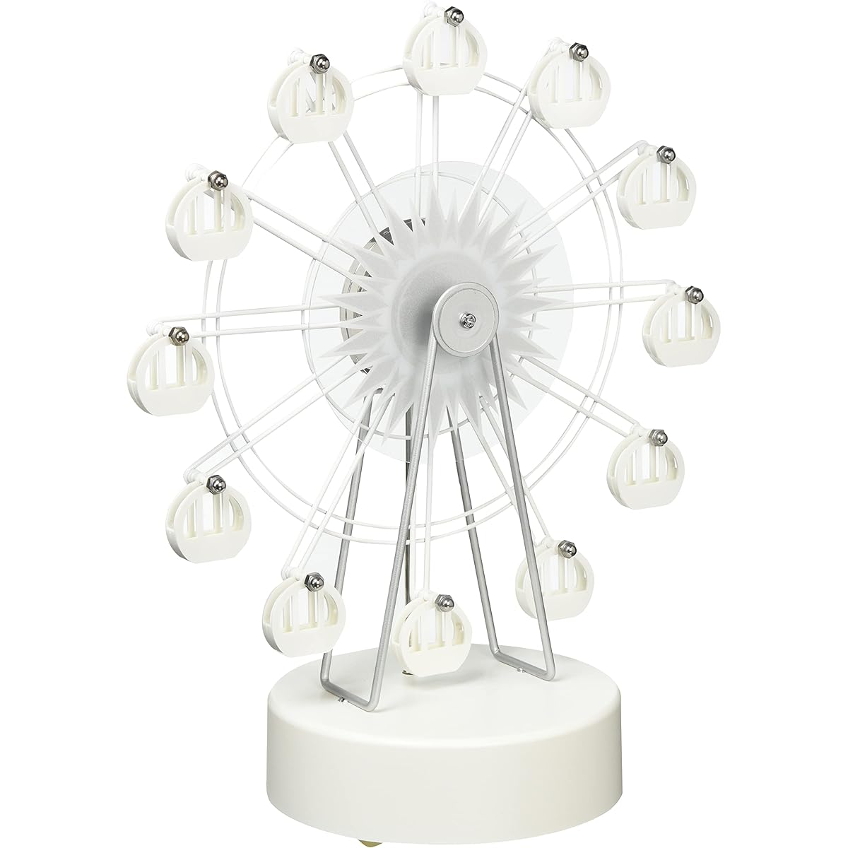Ishiguro LED Ferris Wheel Music Box White 12830