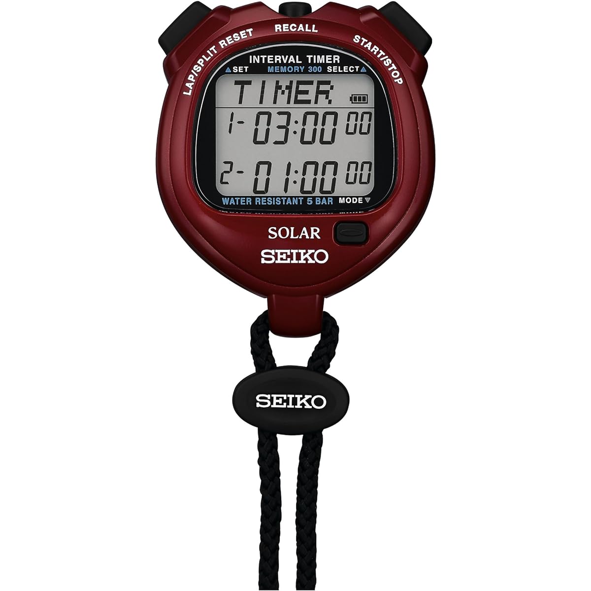 SEIKO SOLER INTERVAL TIMER (Power Red) SVAJ103