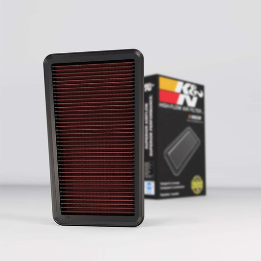 K & N engine air filter: High performance, premium, washing, replacement filter: 2015-2017 Chrysler 200, 33-5025, Heather Red