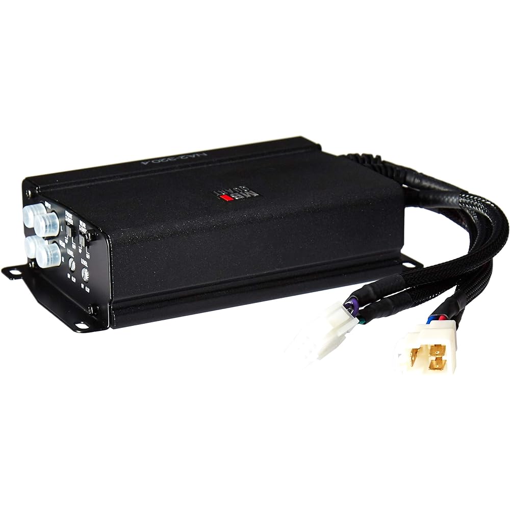 MB Quart NA2-320.4 Compact 4 Channel 320 Watt Power Sports Amplifier Black