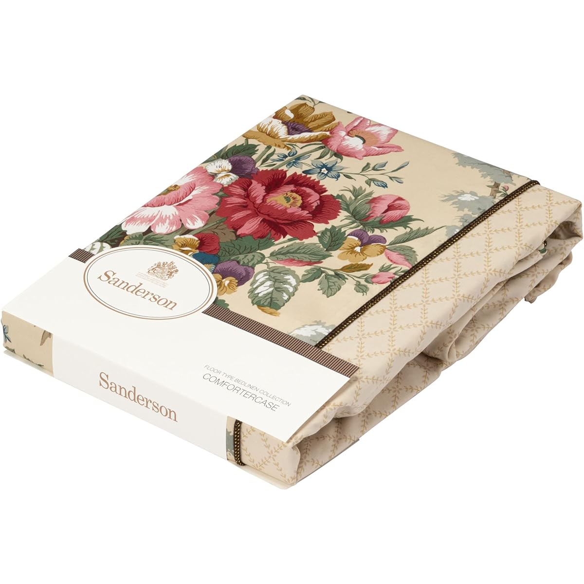 nishikawa [Nishikawa] Duvet Cover Double Sanderson Rose Chateau (Chatsworth) Washable Satin Quick Snap Fully Opening Zipper Easy Convenient Stylish Multi PTN0107782M