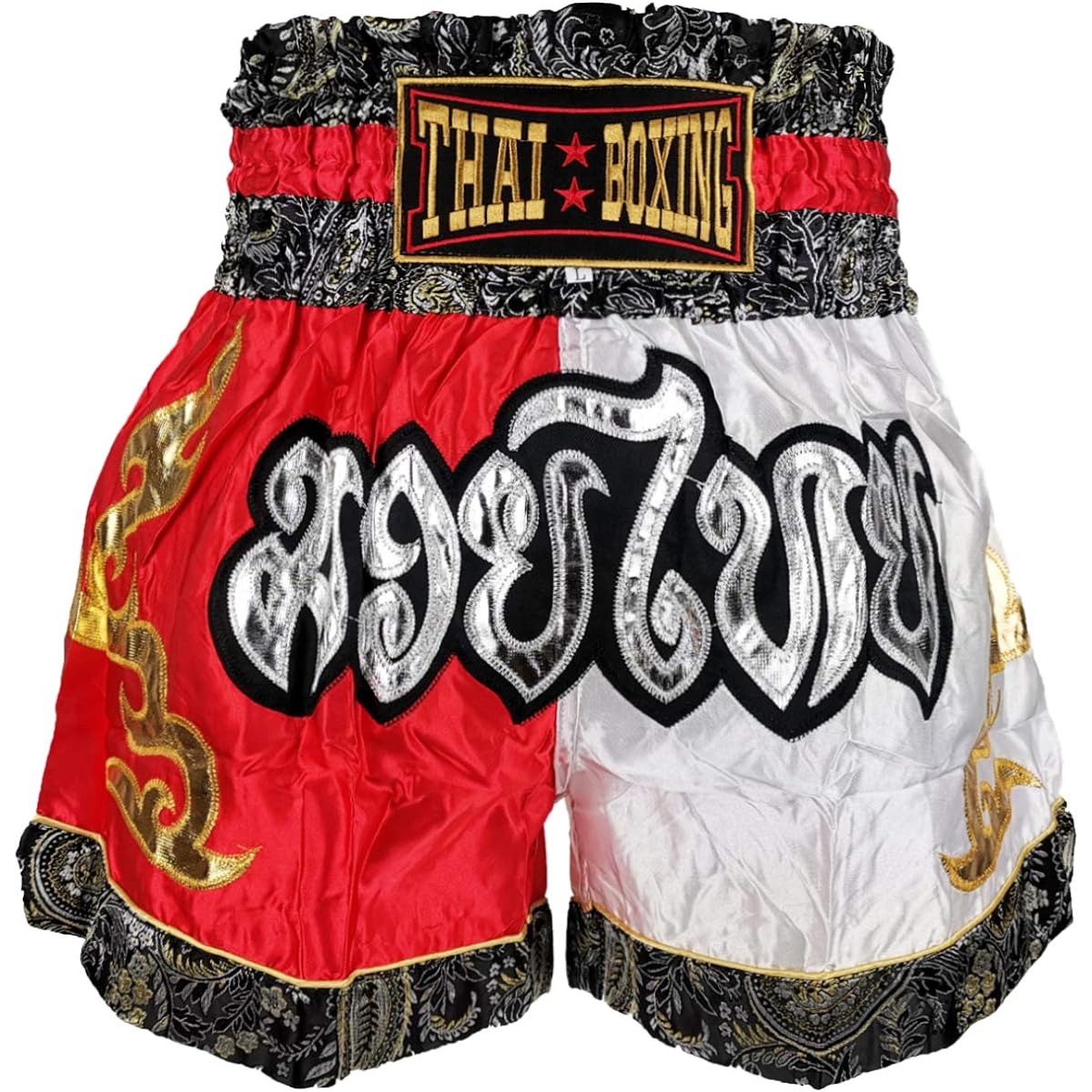 [Nallyda] Muay Thai Pants, Kickboxing Kick Pants, Thai Boxing Training Pants, Unisex