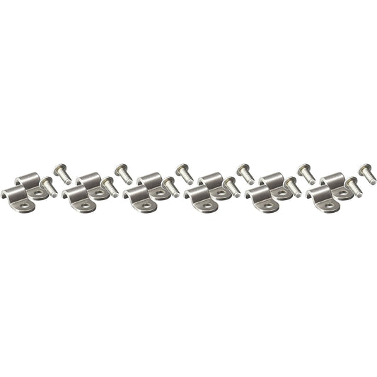 Helix 110079 1/4 inch stainless steel single line clamp 12 packs