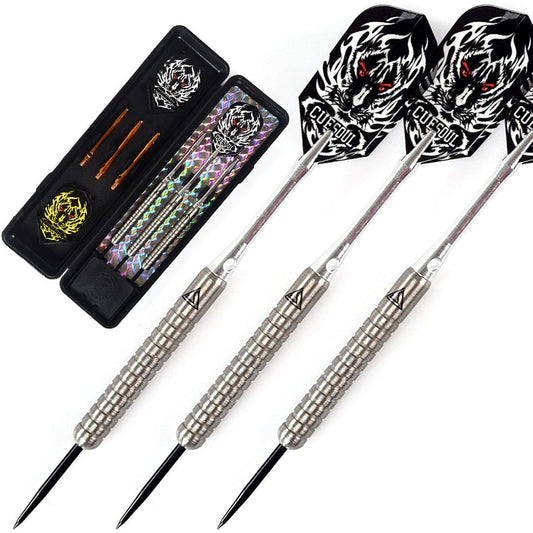 CUESOUL Tungsten Steel Tip Darts - Precision Barrel 24g (90% Tungsten)