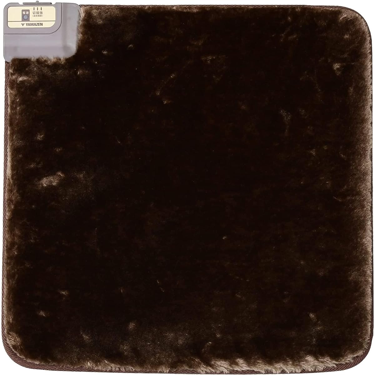[Yamazen] Mini Mat 60 x 60cm Hot Mat with Strength Switching Function for One Person Foot Mat Electric Cushion Electric Mat Brown YMM-W60BTH