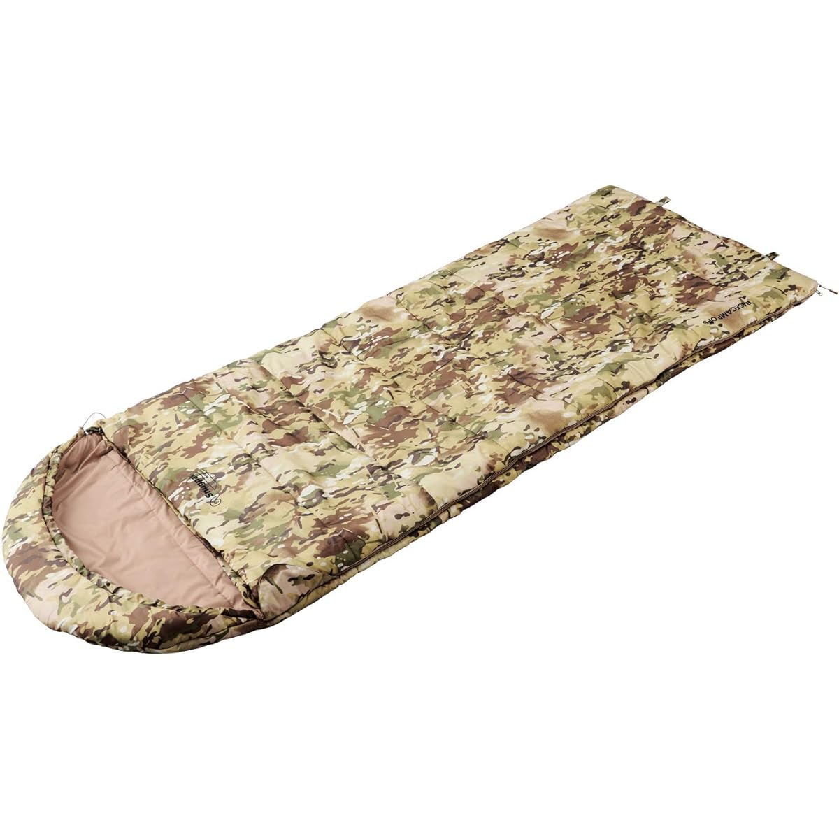 Snugpak Sleeping Bag Shruff Mariner Square Light/Left Zip Terrain Camo Compatible with 3 Seasons Spring Summer Autumn Washable [Comfortable Use Temperature -2 degrees] (Genuine Japanese Product)