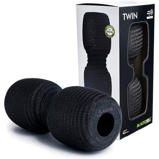 Black Roll Foam Roller TWIN Stretch Ball Made in Germany Lightweight 104g (Genuine Japanese Product)