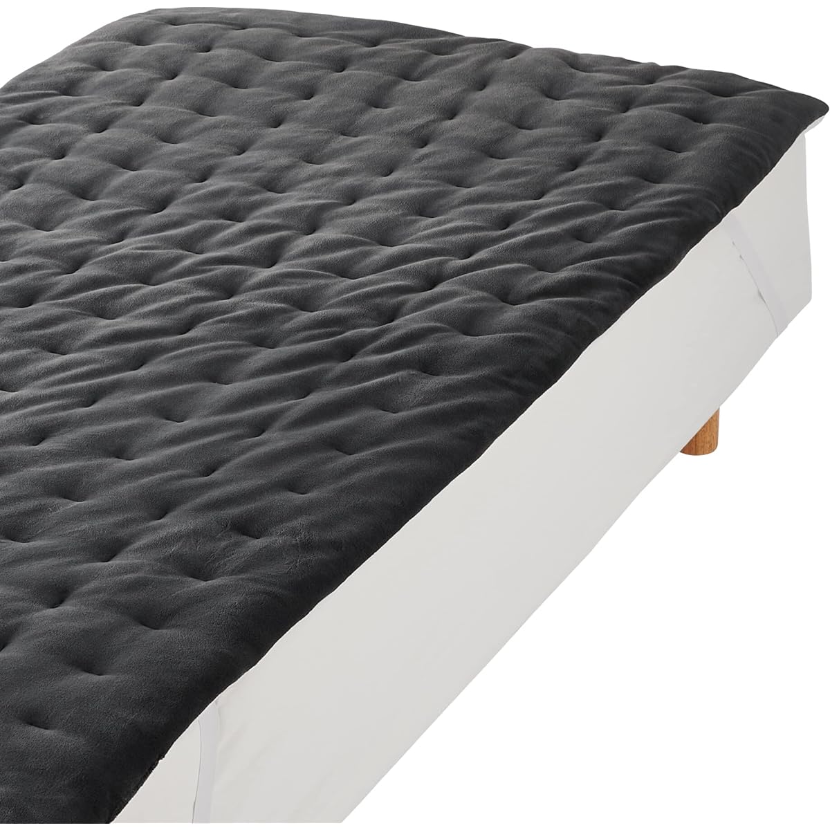 MUJI Warm fiber thick pad that doesn't get stuffy Dark gray Double 140 x 200 cm 12089490 [30-day trial available]